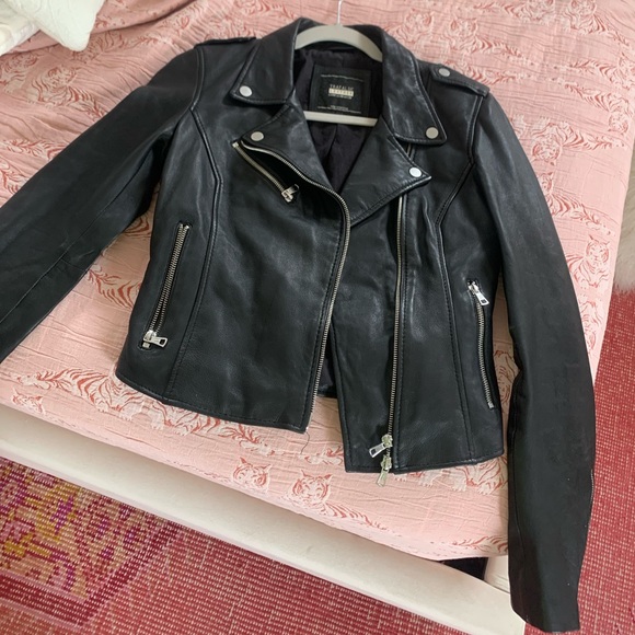 Zara Trafaluc Black Leather Jacket - Picture 2 of 6